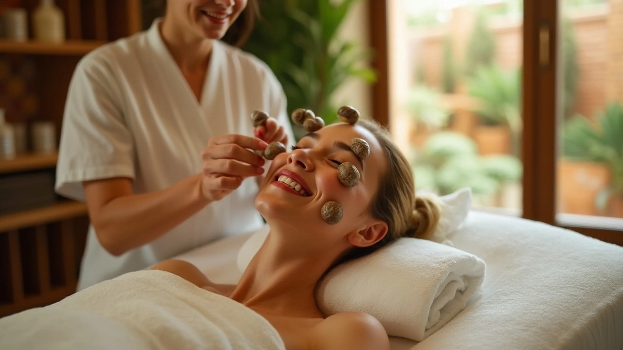 El Auge del Masaje Facial con Caracoles en la Industria de la Belleza