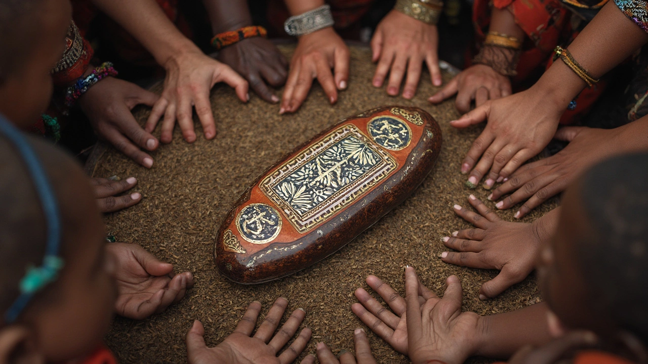 Fabricación del rungu y artesanía tradicional