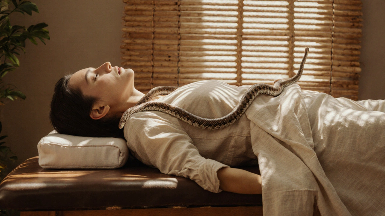 Snake Massage: La Terapia Inusual que Relaja Más de lo que Imaginas